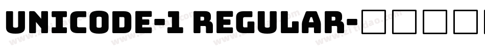 Unicode-1 Regular字体转换